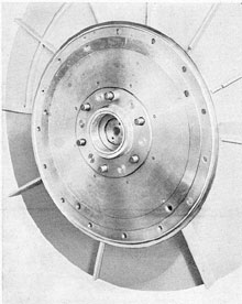 Figure 11-14. Elastic coupling, outer driving disk
mounted on generator, GM