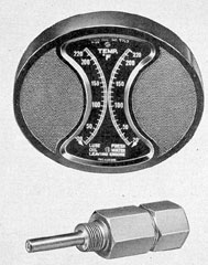 Figure 2-8. Electrical resistance thermometer dial
and bulb.