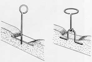 Figure 101. Typical lifting hooks for lifting cores.