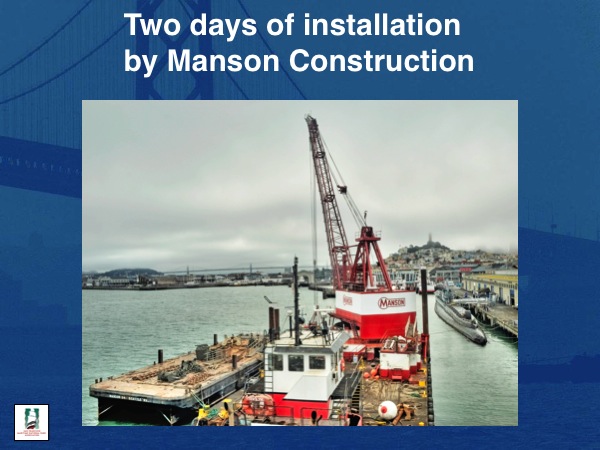 Two days of installation by Manson Construction