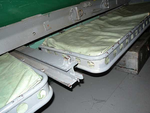 Photo of mattress covers on USS Ling.