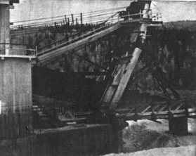 The bow of the Dredge before we started work.