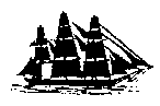 silouette of the ship.
