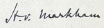 H.V. Markham signature