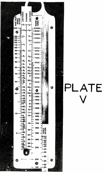 Photo of slide rule in position described in the text.