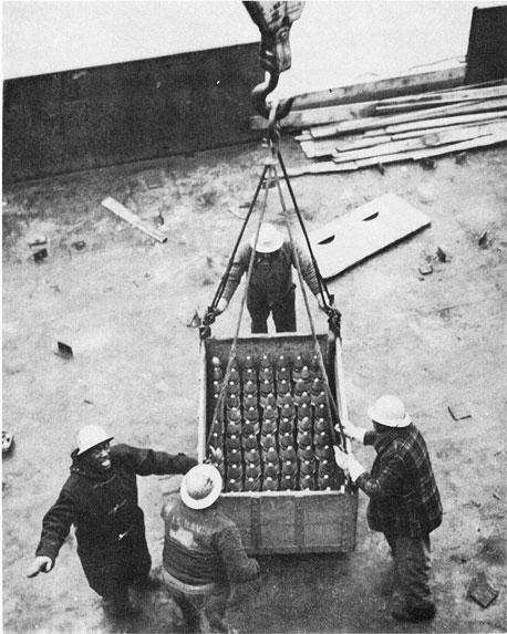 Photo of offloading of ammunition.