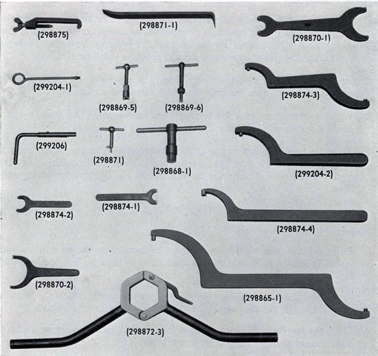 Figure 46, pictures of special tools.