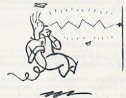 Illustration of sailor getting a shock.