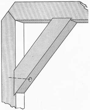 Figure 36-37. Notching to hold a brace in position.