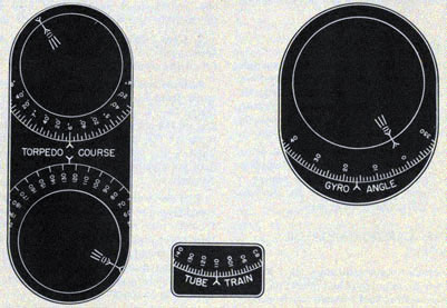 Illustration of Torpedo Course Indicator dials.