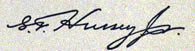 Signature of G.F. Hussey, Jr.
