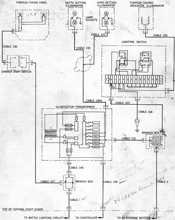 Figure 150-Illumination Circuit Wiring Diagram.