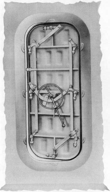 Fig. 4-Inside view, Rotating DogLever Type Door.