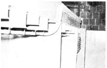 Side View of Above Cable Run
Showing Bend