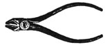 Drawing of diagnal pliers.