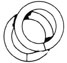 Overlapping rings.