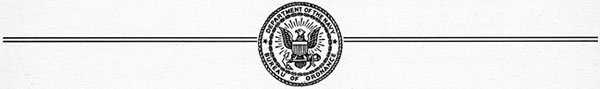 Bureau of Ordnance Department of the Navy