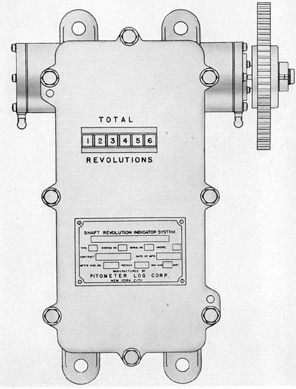 Figure 12-11. Pitometer log type of shaft revolution transmitter. 
