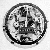 Figure 12-17. Shaft revolution indicator, Electric
Tachometer Corporation type, with face removed.