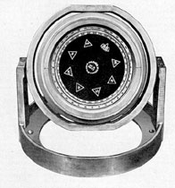Figure 17-24. Gimbal-mounted double-dial bridge
pelorus, pressure-proof type.
