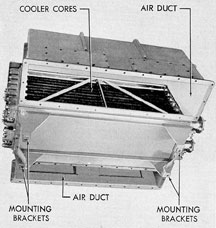 Figure 2-20. Bottom view of G.E. main generator cooling unit.