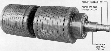 Figure 2-48. Propulsion motor double armature, thrust bearing end.
