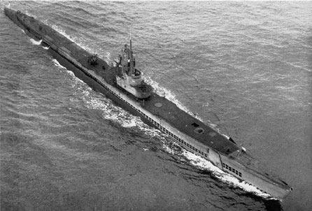 Photo of submarine underway