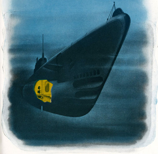 Figure 1-1. Underwater log in position in submarine.
