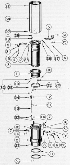 Figure 4-23. Objective operating mechanism
assembly.