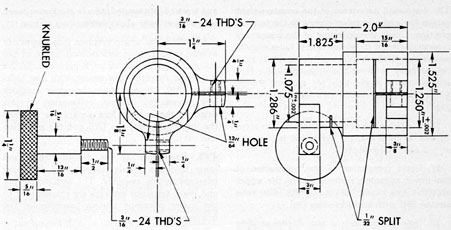 Figure 4-60. Skeleton head assembly adapter, detail drawing.