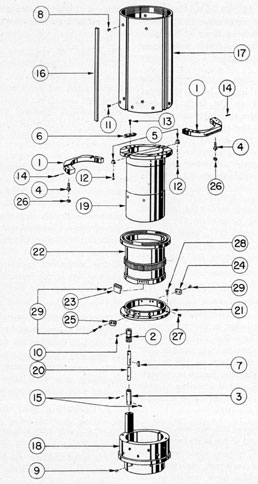 Figure 6-7. Objective operating mechanism assembly.
