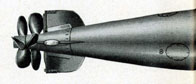 Figure 2-The submarine torpedo tube's projectile is a torpedo.