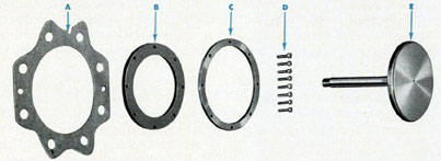 Figure 112 Check valve parts, barrel end.