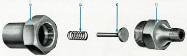 Figure 113 Automatic drain valve parts.