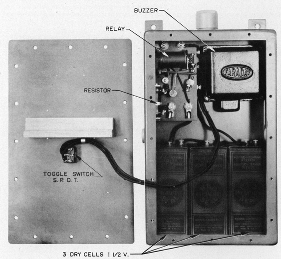 FIGURE 4
ALARM UNIT, COVER TURNED OVER
