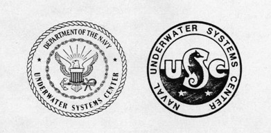 Underwater Systems Center and Naval Underwater Systems Center logos.