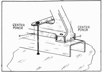Fig. 271--Marking the Rearing Bracket Centers
