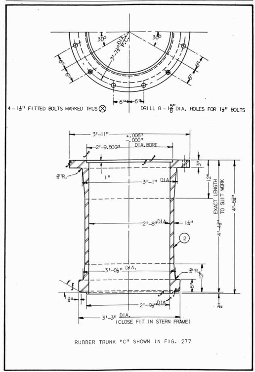 Fig. 278--Cast Steel Rudder Trunk