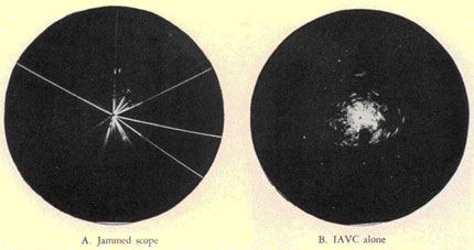 On left, A. Jammed Scope; On right, B. IAVC alone.