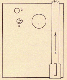 Line drawing of transmitter-receiver unit.
