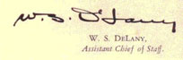 Signature of W.S. DeLany
