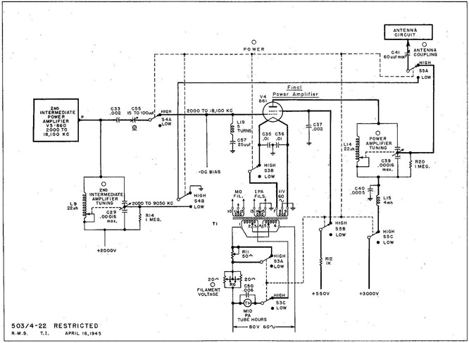 Fig. 22 TBK-13 Transmitter (DC Model) High 7 Low POWER Control