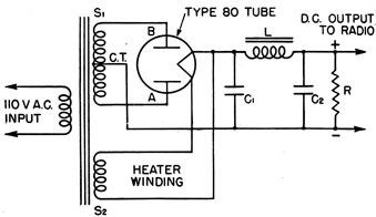 Power supply schematic.