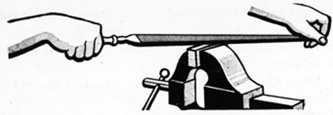 FIG. 45. CORRECT WAY TO HOLD FILE.