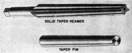 FIG. 108. TAPER REAMER AND PIN.