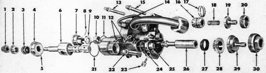 Figure 41B-Starting and Reducing Valve Group, disassembled