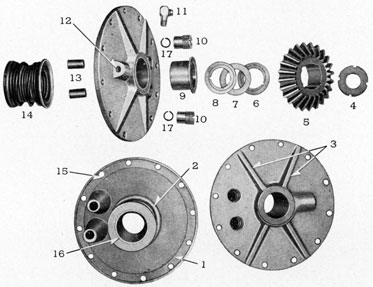 FIGURE 112-10.-Afterbody bulkhead assembly showing all parts disassembled.