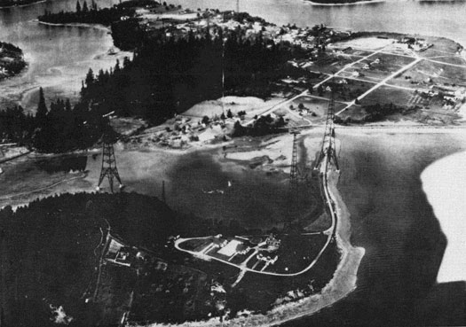 A 1930's aerial view of Radio Hill and the Station.