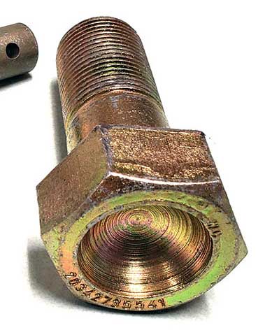 modern bolt with concave head