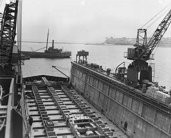 drydock photo from WW II